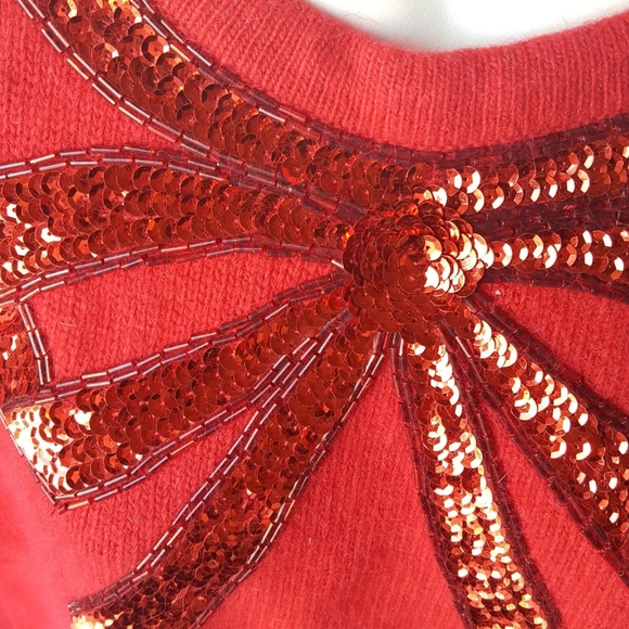 Diversity Christmas Sweater Red Bow Size L(16-18) - Picture 2 of 7